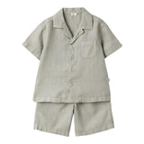 Il Gufo Completo 2 Pezzi Camicia-Bermuda per Bambino P25DP485L6006 GRIGIO IL GUFO 