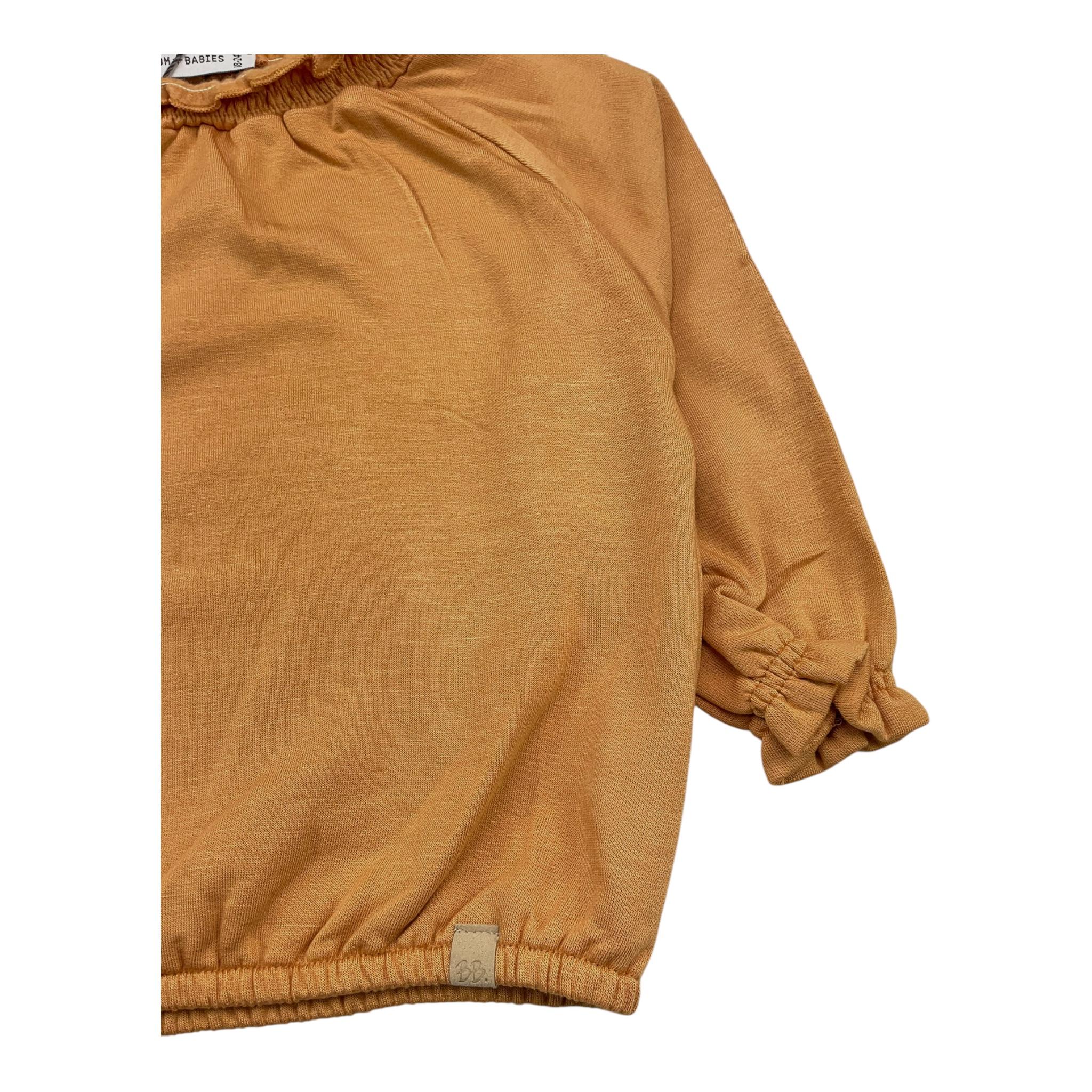 BAMBOOM+BABIES shirt tinta unita con colletto Senape per Neonata 6899 SENAPE BAMBOOM+BABIES 