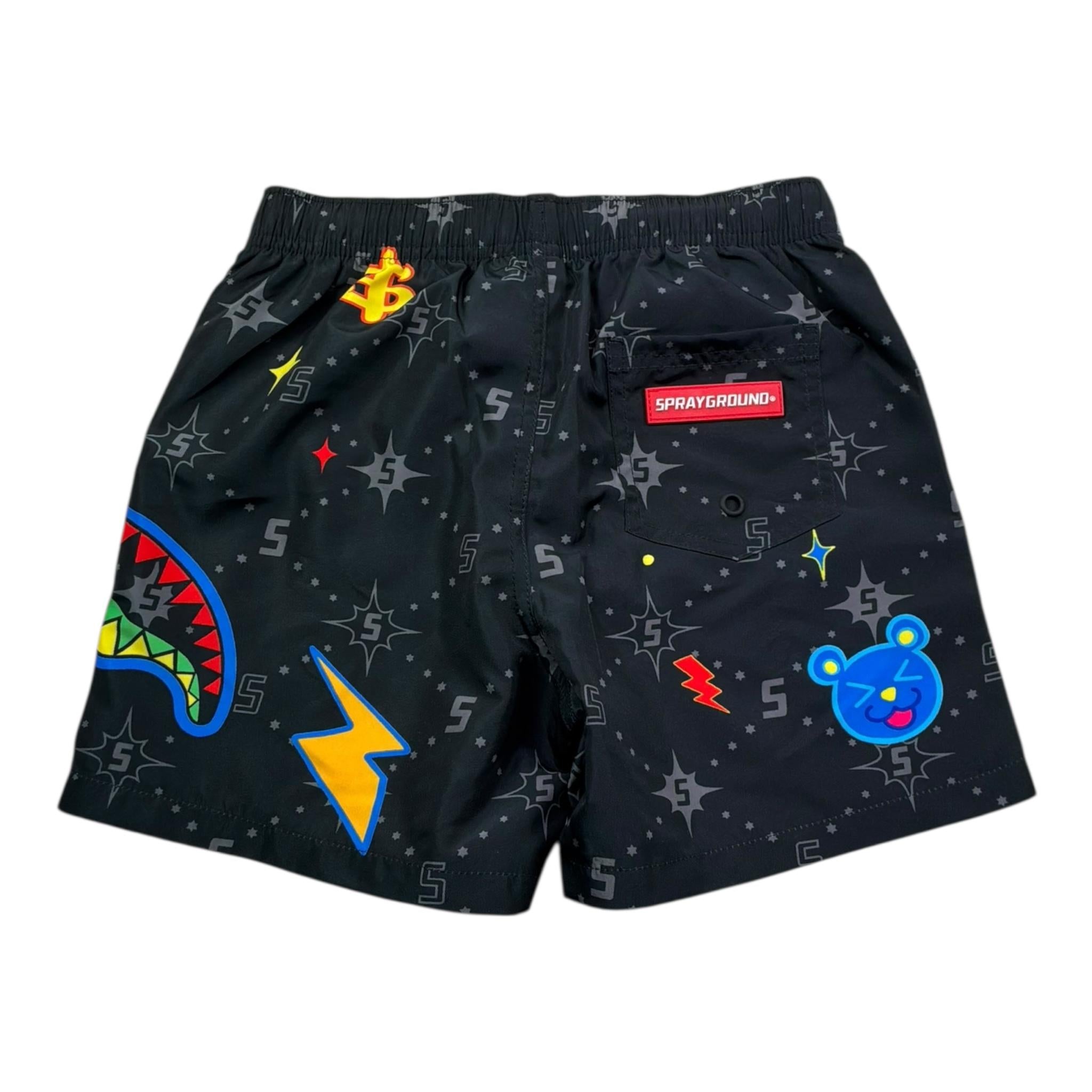 Sprayground Costume Tinta Unita Modello Boxer per Bambino SPY1308BLK NERO SPRAYGROUND 