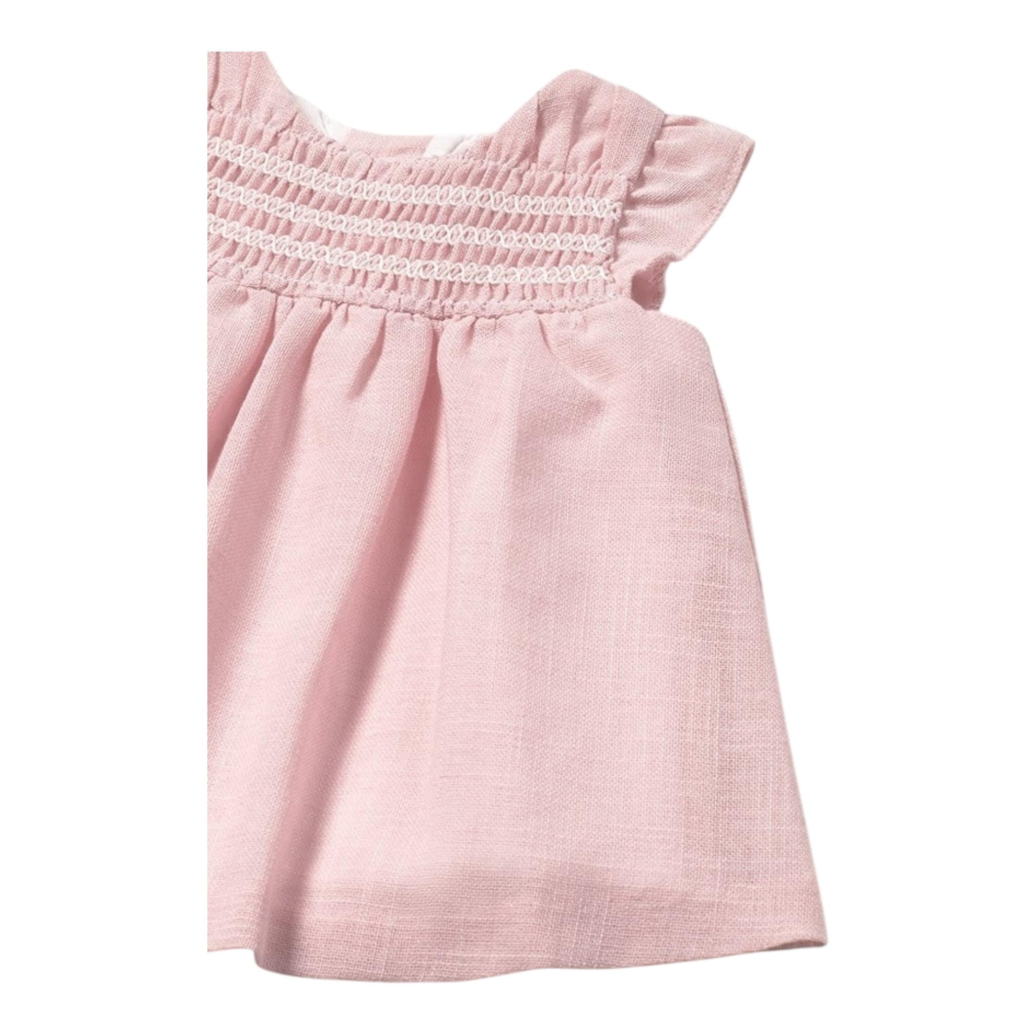 Mayoral Abito Giromanica Tinta Unita con Stampa per Neonata 1846 ROSA MAYORAL 