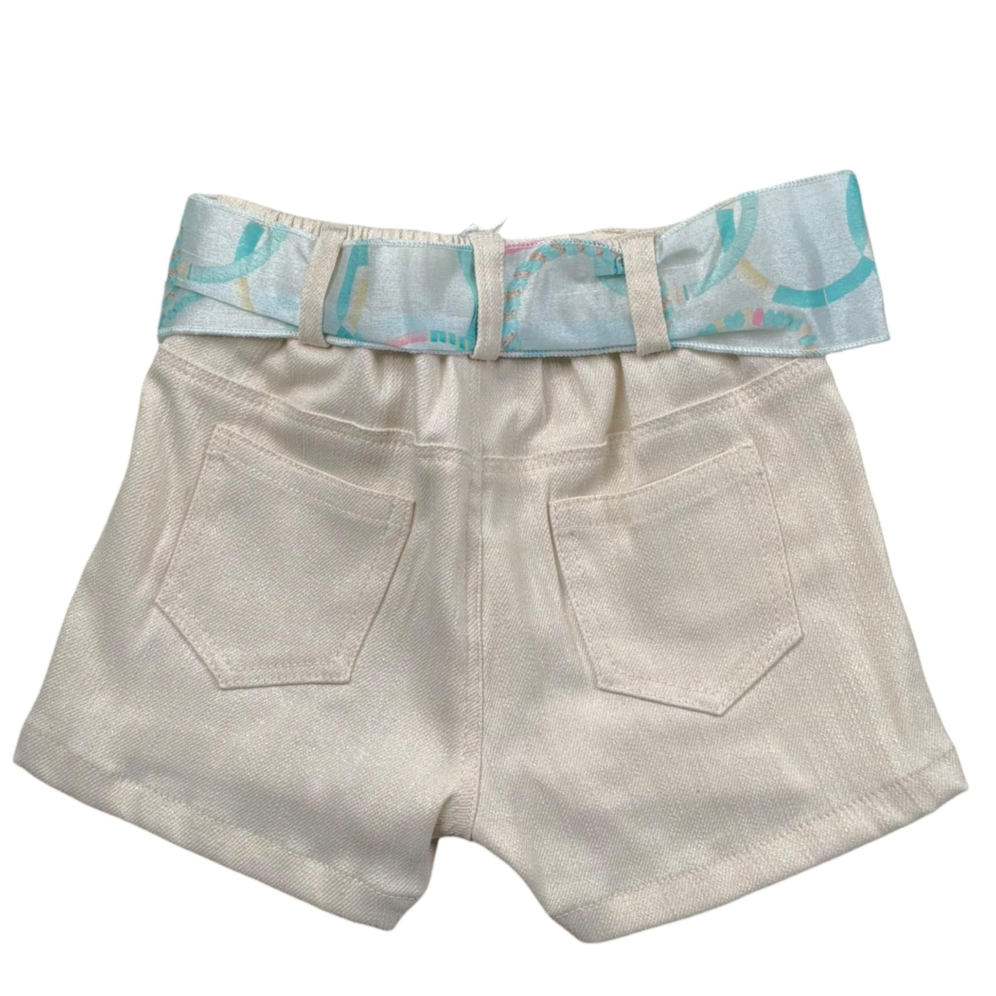 Miss Grant Short Tinta Unita con Elastico In Vita per Neonata MG1362 BEIGE MISS GRANT 