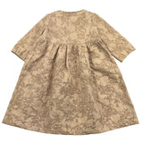 Caffe' D'Orzo Abito Tinta Unita con Ricami per Bambina ZW2A10 BEIGE CAFFE' D'ORZO 