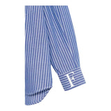 ELISABETTA FRANCHI camicia tinta unita con fantasia a righe Azzurro per Bambina EFCA243 AZZURRO ELISABETTA FRANCHI 