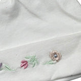 Lalalu' Cappello tinta unita con Ricami Bianco per Neonata CAL12P BIANCO LALALU' 