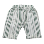 Babyvip Bermuda Tinta Unita con Fantasia A Righe per Neonato EIEIIEI BIANCO BABYVIP 
