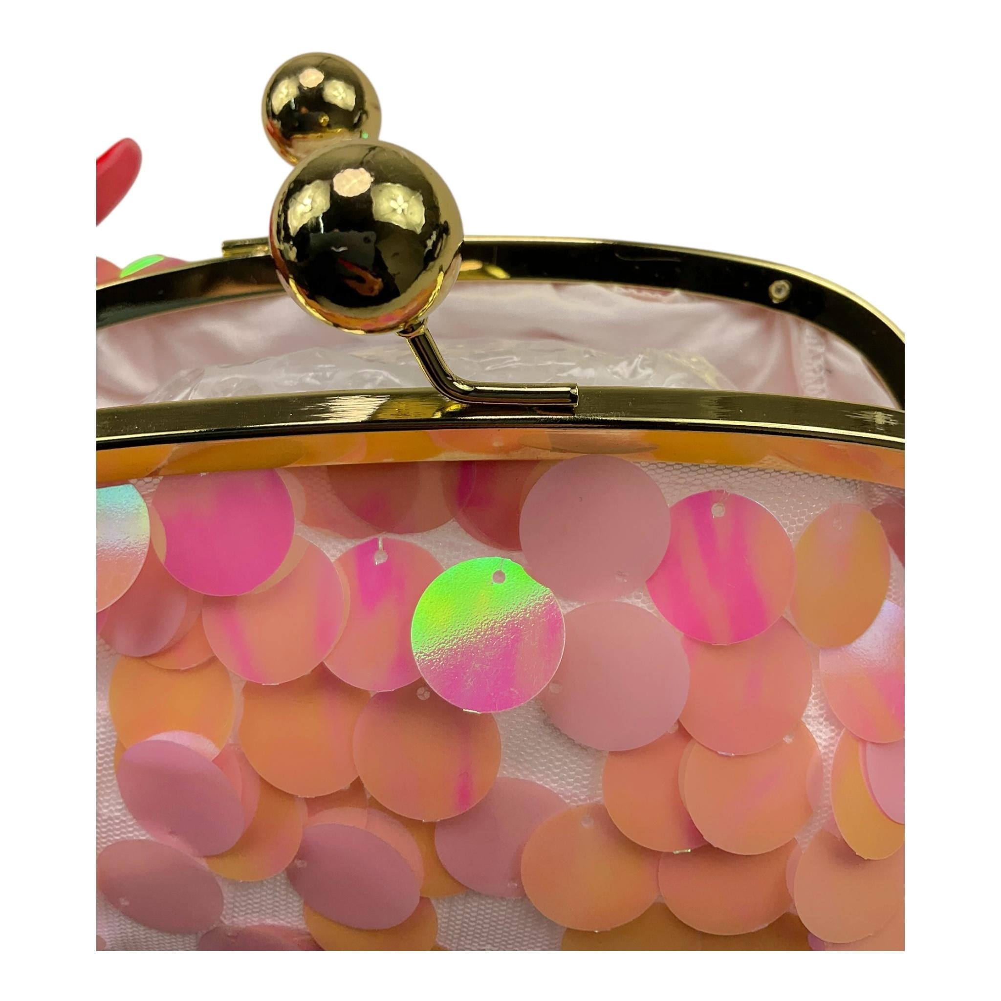 DOU DOU borsa tinta unita con paillettes  Rosa per Bambina DU0A08 ROSA DOU DOU 