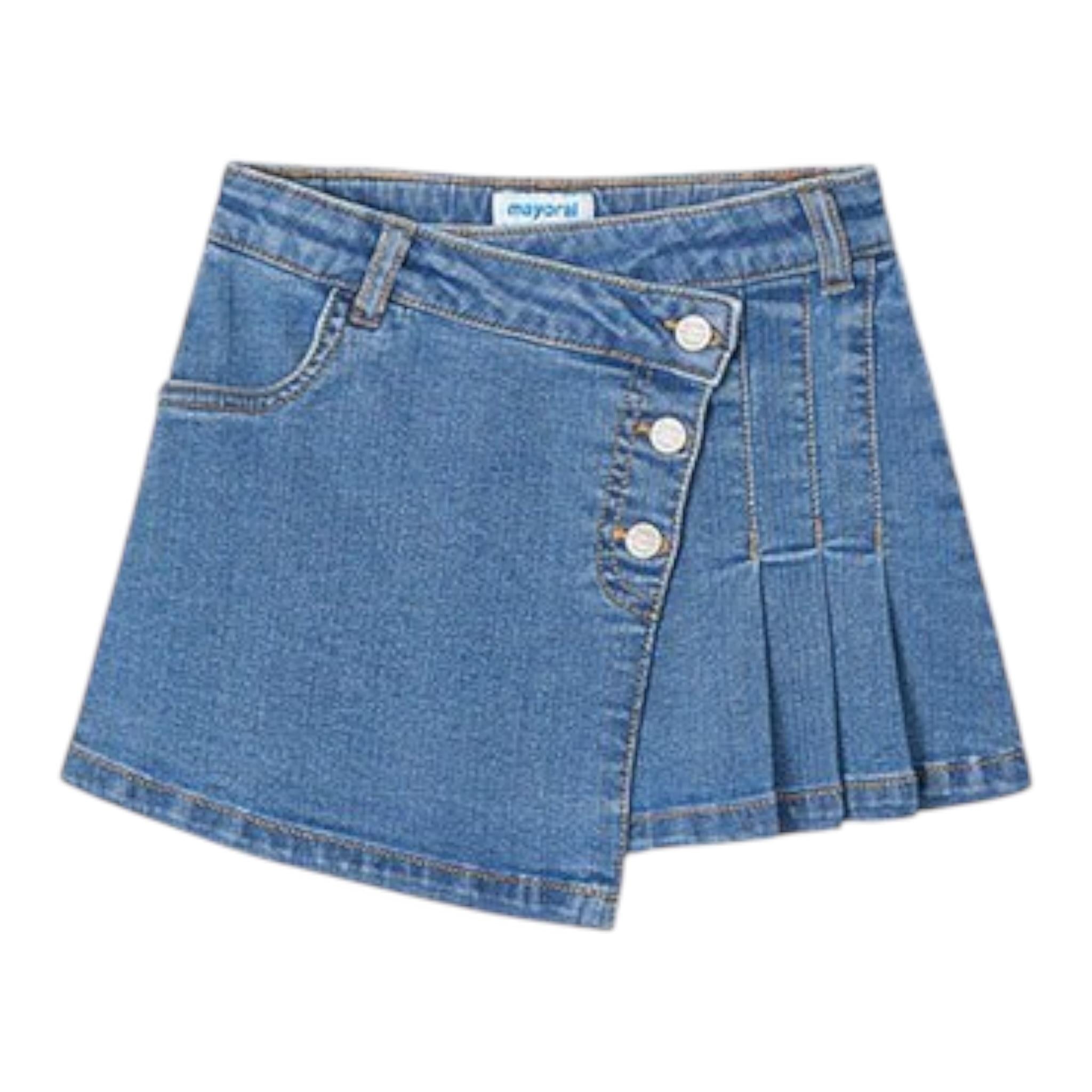 Mayoral gonnaTinta Unita Modello Gonna per Bambina 3902 BLU MAYORAL 