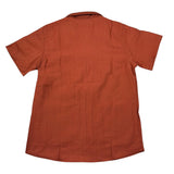 Mood_One Camicia Mezza Manica Tinta Unita per Bambino 3019 RUGGINE MOOD_ONE 