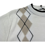 Paolo Pecora T-Shirt Girocollo Tinta Unita con Ricami In Maglia per Bambino PP4284 BIANCO PAOLO PECORA 