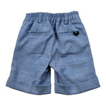 Manuel & Frank Bermuda Tinta Unita con Elastico In Vita per Neonato MF2377N AZZURRO MANUEL & FRANK 