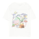 Stella Mccartney T-Shirt Girocollo Tinta Unita con Stampa per Neonata TW8A11N BIANCO STELLA McCARTNEY 