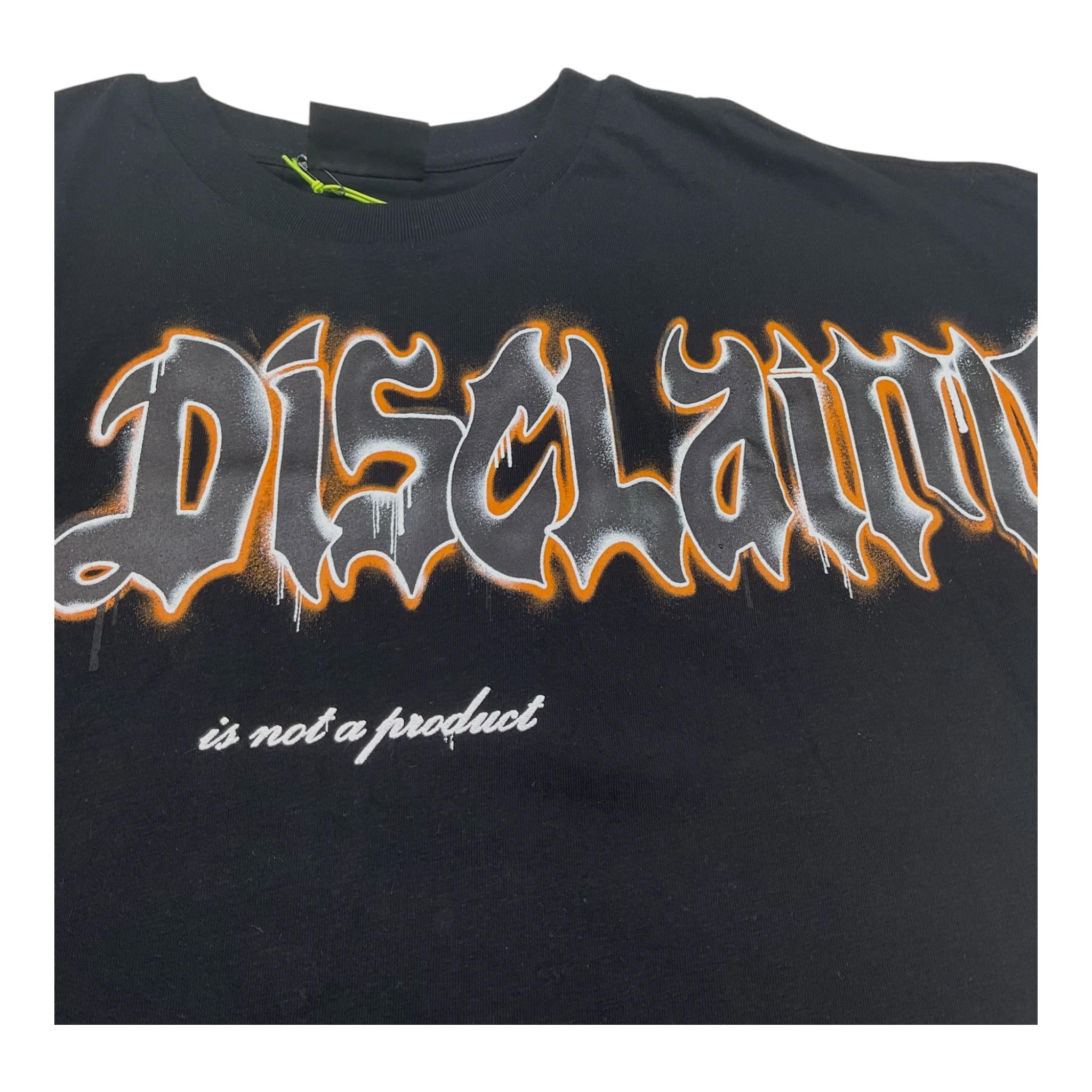 Disclaimer T-Shirt Girocollo Tinta Unita con Stampa per Bambino 25EDK58452 NERO DISCLAIMER 