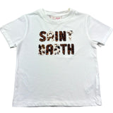 Saint Barth T-Shirt Girocollo Tinta Unita con Stampa per Bambina SB01N BIANCO SAINT BARTH 