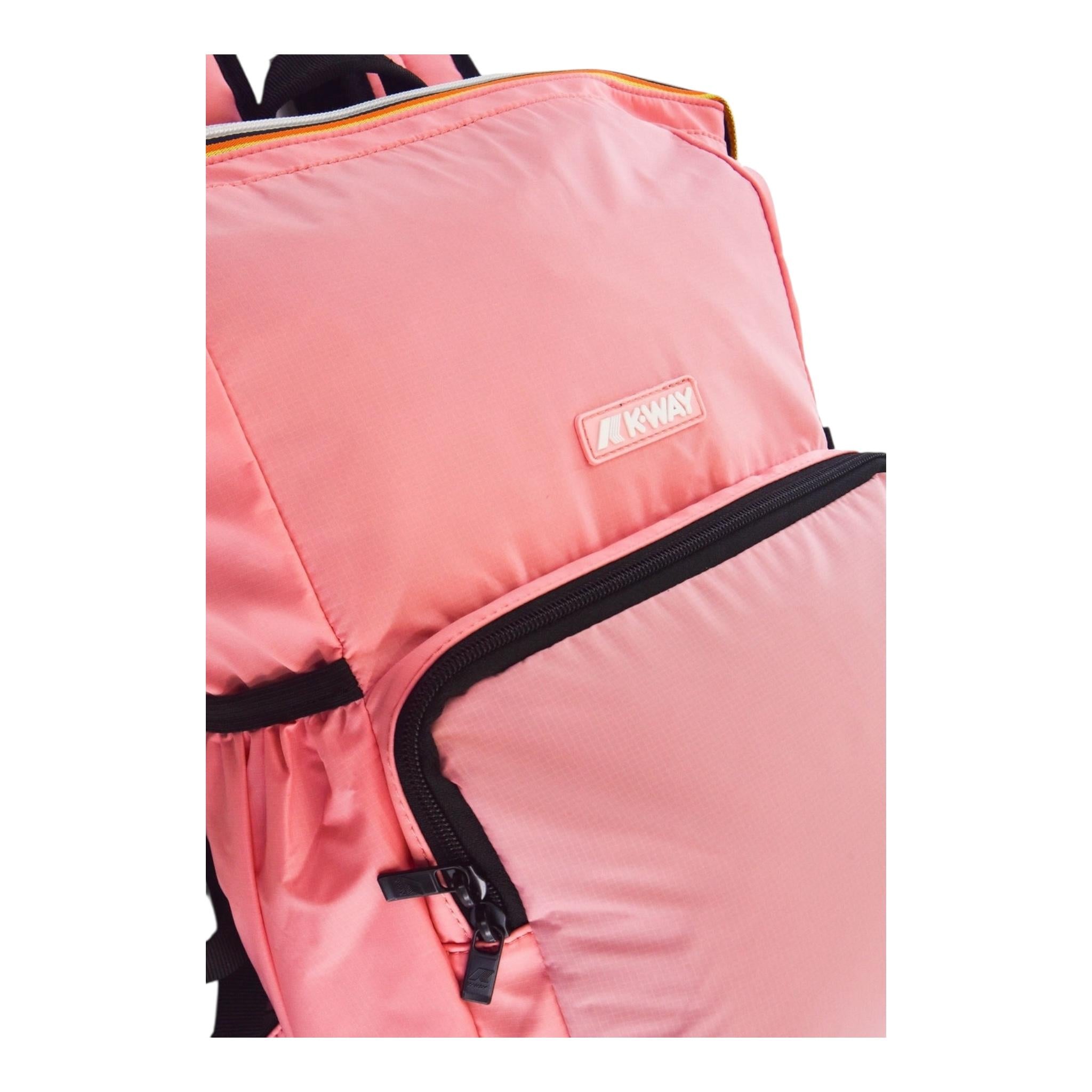 K-Way Zaino Tinta Unita con Logo per Bambina K7118HW ROSA K-WAY 