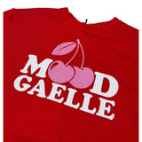 Gaelle Abito T-Shirt tinta unita con Stampa Rosso per Bambina 2746V00520 ROSSO GAELLE 