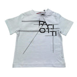 Cesare Paciotti T-Shirt Girocollo Tinta Unita con Stampa per Neonato TSP5165BXX BIANCO CESARE PACIOTTI 