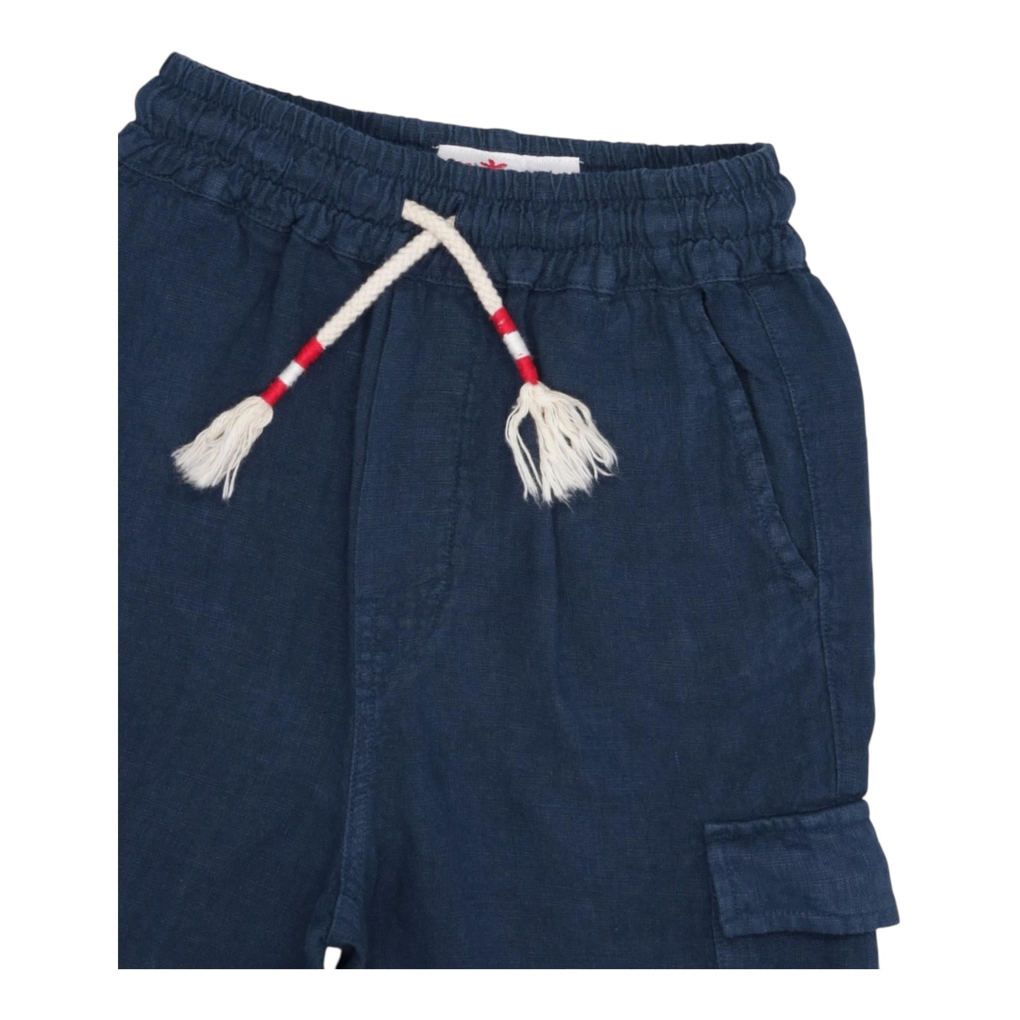 Saint Barth Bermuda Tinta Unita con Elastico In Vita per Bambino MERSEILLEJE BLU SAINT BARTH 