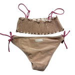 Saint Barth Costume 2 Pezzi Fascia-Mutandina Tinta Unita per Bambina TILLY ORO SAINT BARTH 
