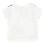 Mayoral T-Shirt Girocollo Tinta Unita con Stampa per Neonata 1048 BIANCO MAYORAL 