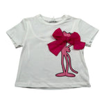 M+E' T-Shirt Girocollo tinta unita con Stampa Bianco per Neonata UE1389 BIANCO M+E' 