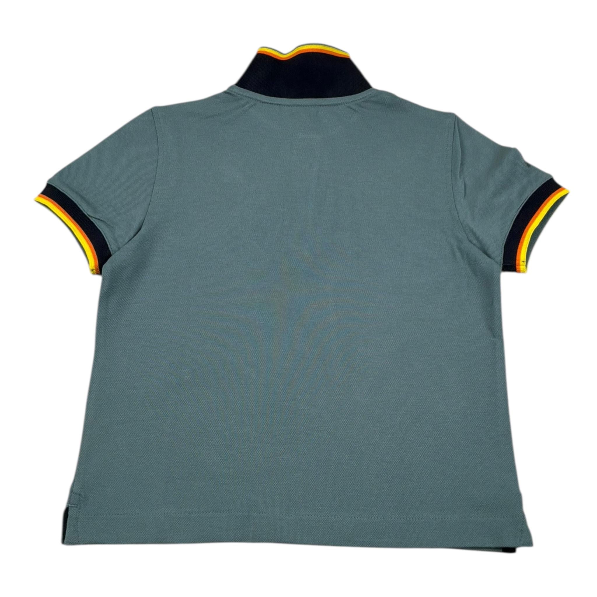 K-Way Polo Mezza Manica Tinta Unita per Bambino K6126LWX VERDE K-WAY 