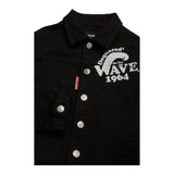 Dsquared2 Giacca In Denim Tinta Unita con Stampa per Bambino DQ2132 NERO DSQUARED2 