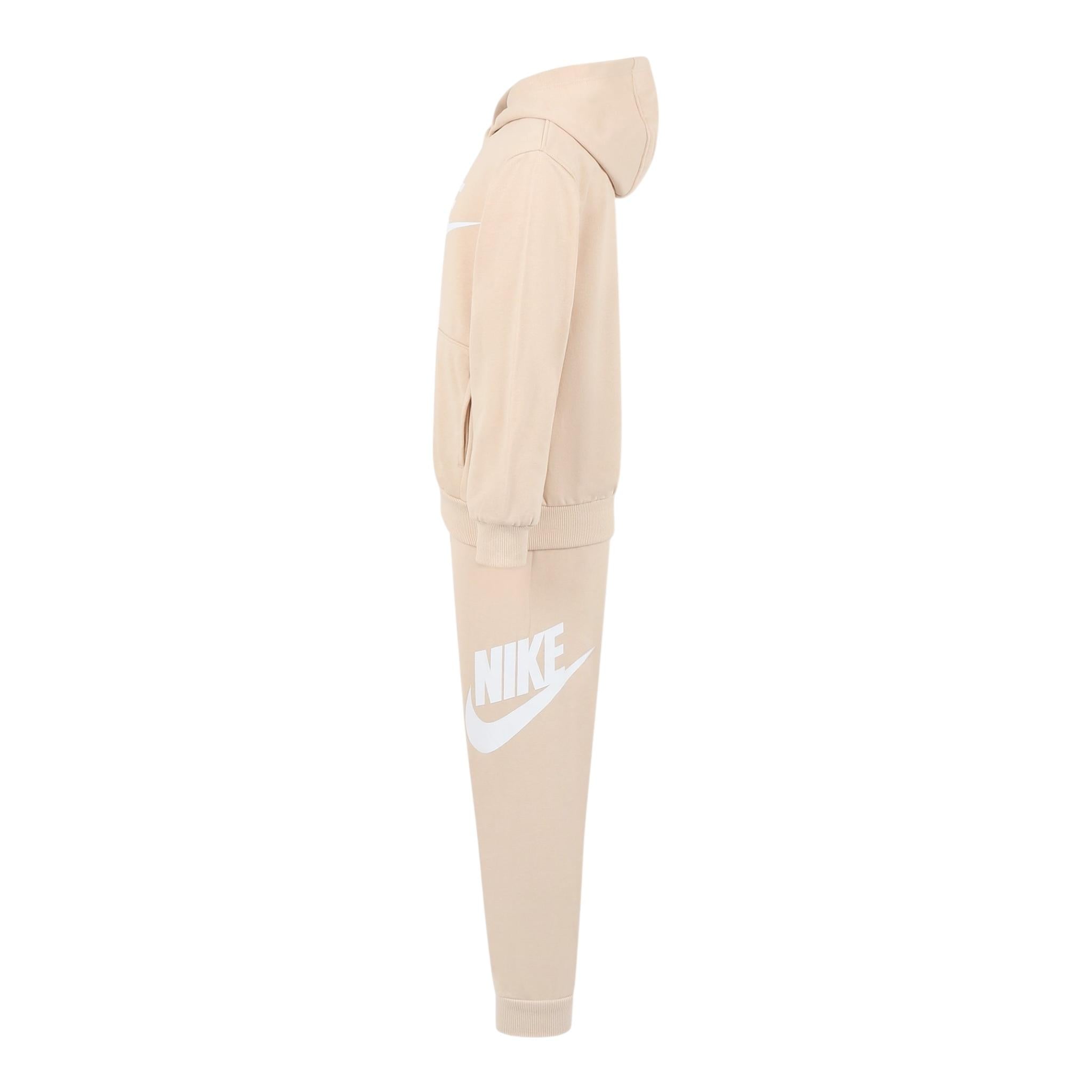 Nike Completo 2 Pezzi Felpa-Pantalone Tinta Unita per Bambino 86L595 BEIGE NIKE 