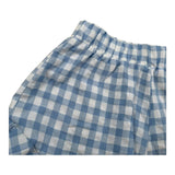 Please Short Fantasia Quadretti Bicolore per Neonata RE13273G71 BIANCO/AZZURRO PLEASE 