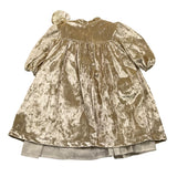 NANAN abito manica lunga in velluto Oro per Neonata I2352118P ORO NANAN 