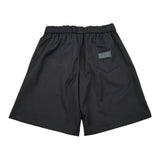 John Richmond Bermuda Tinta Unita con Elastico In Vita per Bambino RBP26242BE NERO JOHN RICHMOND 