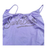 Saint Barth Costume Intero Tinta Unita con Brillantini per Bambina CEC00050034 LILLA SAINT BARTH 