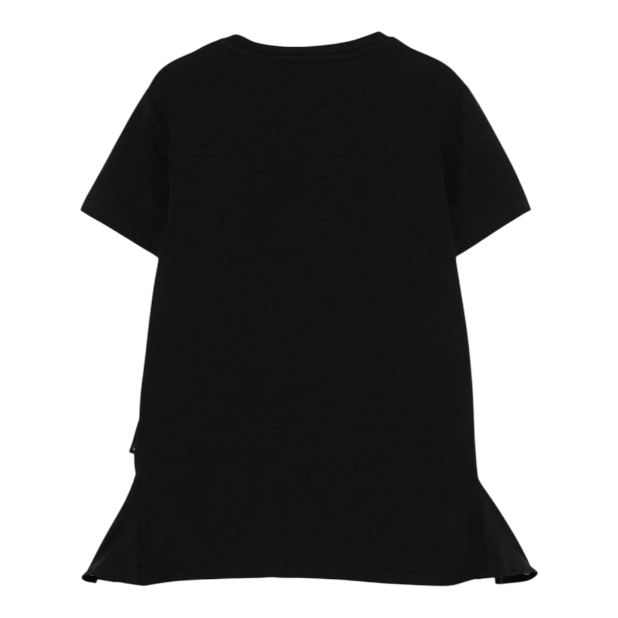 John Richmond T-Shirt Girocollo Tinta Unita con Stampa per Bambina RGP25139TSXX NERO JOHN RICHMOND 