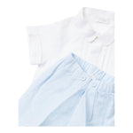Il Gufo Completo 2 Pezzi Camicia-Bermuda per Neonato P25DP464L002 BIANCO/AZZURRO IL GUFO 