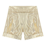 Karl Lagerfeld Short Tinta Unita con Zip per Bambina Z30522 ORO KARL LAGERFELD 