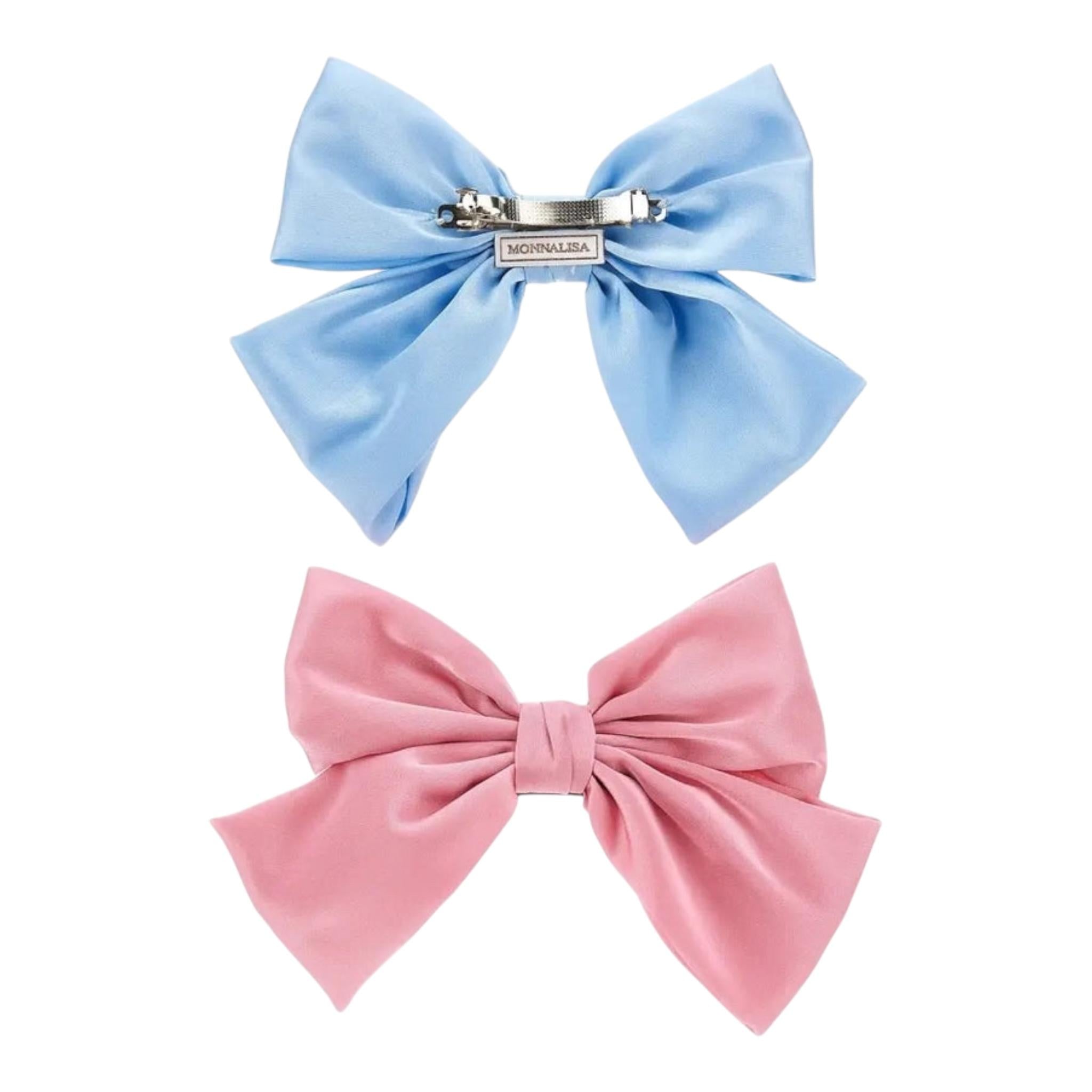 Monnalisa Set 2 Fermagli Bicolore per Bambina 19E018 ROSA MONNALISA 