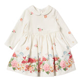 MONNALISA abito tinta unita con fantasia Bianco per Neonata 318908 BIANCO MONNALISA 