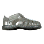 Igor Sandalo In Gomma Tinta Unita con Glitter per Bambina S10322J GRIGIO IGOR 