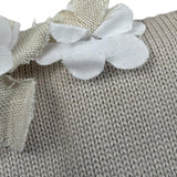 Le Coconne Coperta Tinta Unita con Applicazioni per Neonata LCN2441 BEIGE LE COCONNE 
