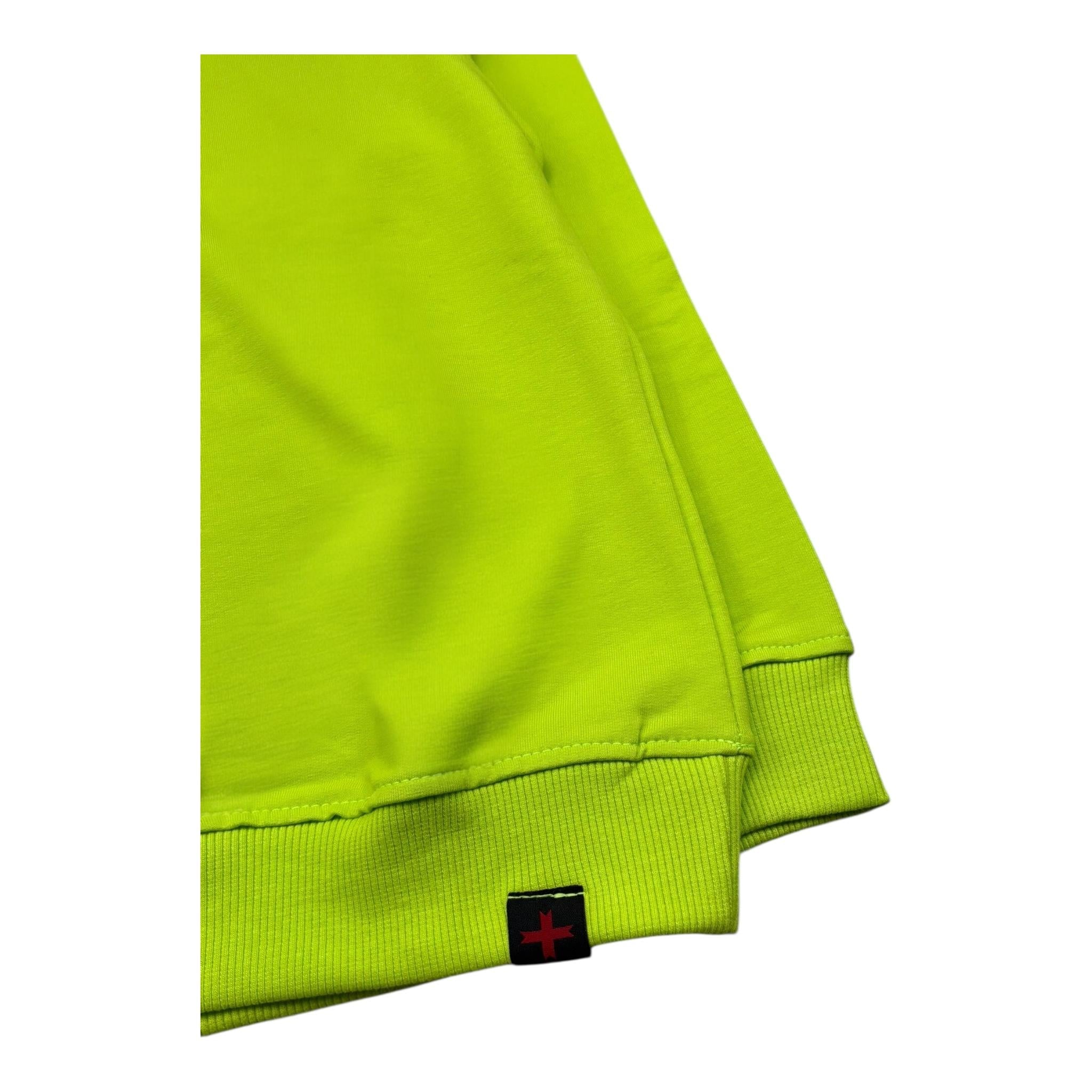 Zu+Elements Felpa Chiusa Girocollo Tinta Unita con Logo per Bambino ZU217 VERDE ZU+ELEMENTS 