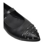 TWINSET ballerine tinta unita con borchie Nero per Bambina 242GCJ02A NERO TWINSET 