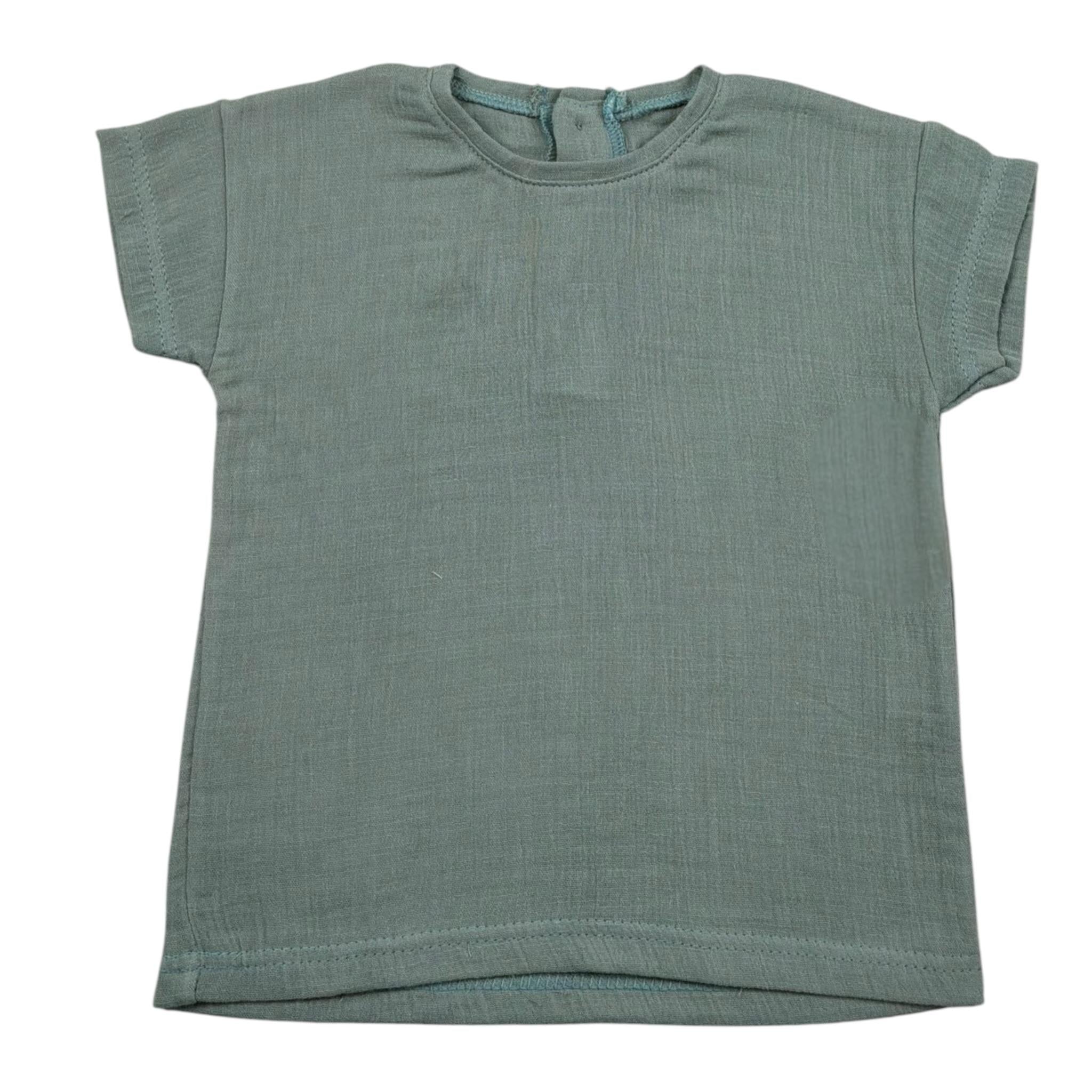 Babyvip T-Shirt Girocollo Tinta Unita per Neonato T7737 VERDE BABYVIP 