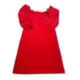 Vicolo Abito Tinta Unita con Rouches per Bambina 3145V00369 ROSSO VICOLO 