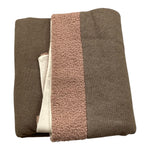 LALALU' coperta tinta unita con ricami in contrasto Tortora per Neonata COL9NX TORTORA LALALU' 