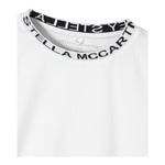Stella Mccartney T-Shirt Tinta Unita con Profili In Contrasto per Bambino TV8P71 BIANCO STELLA McCARTNEY 