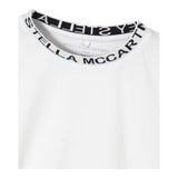 Stella Mccartney T-Shirt Tinta Unita con Profili In Contrasto per Bambino TV8P71 BIANCO STELLA McCARTNEY 