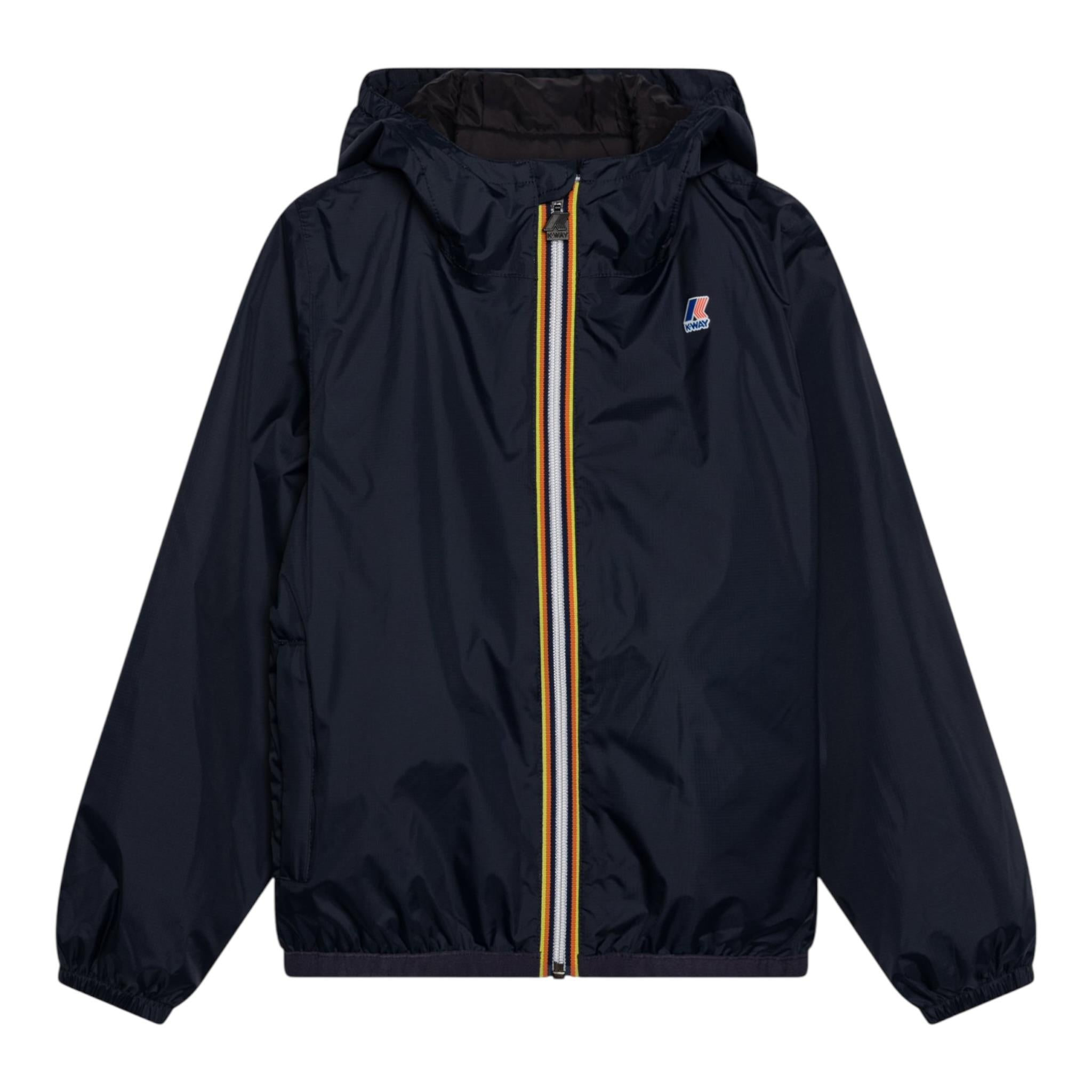 K-Way Giubbino Tinta Unita con Zip E Cappuccio per Bambino K81253WM BLU K-WAY 