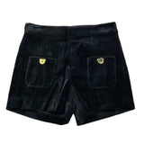 MOSCHINO short tinta unita in velluto Nero per Bambina HDQ01V NERO MOSCHINO 