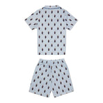 Ralph Lauren Completo 2 Pezzi Pigiama T-Shirt-Bermuda  per Bambino 9P0115 AZZURRO RALPH LAUREN 