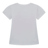 Guess T-Shirt Girocollo Tinta Unita con Stampa per Neonata K5GI01K6YW4N BIANCO GUESS 