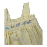 Babidu Pagliaccetto Tinta Unita con Ricami per Neonata 31403 GIALLO BABIDU 